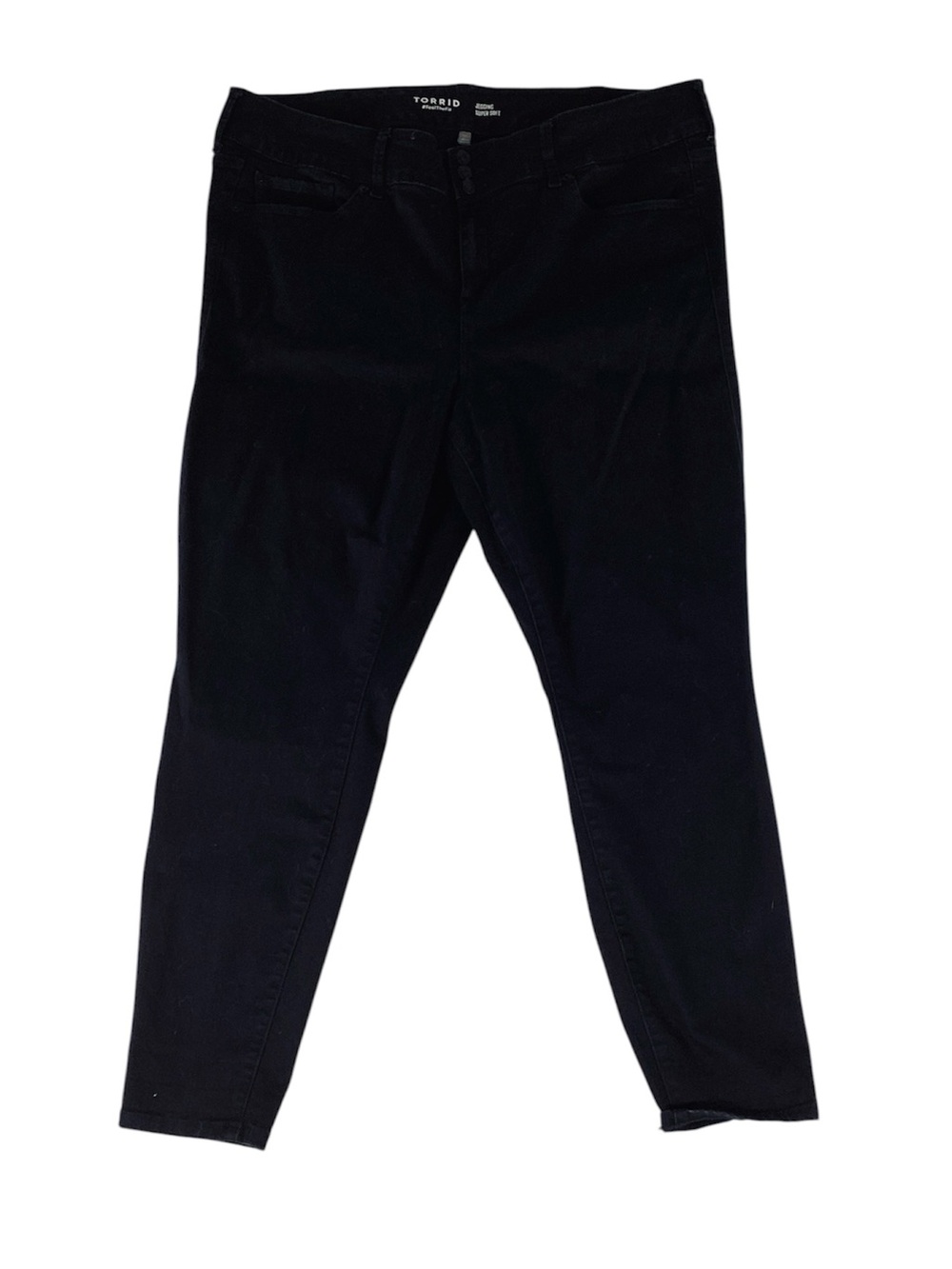 🐷 Torrid Black Skinny Jeans - High Rise Stretch, Size 24T